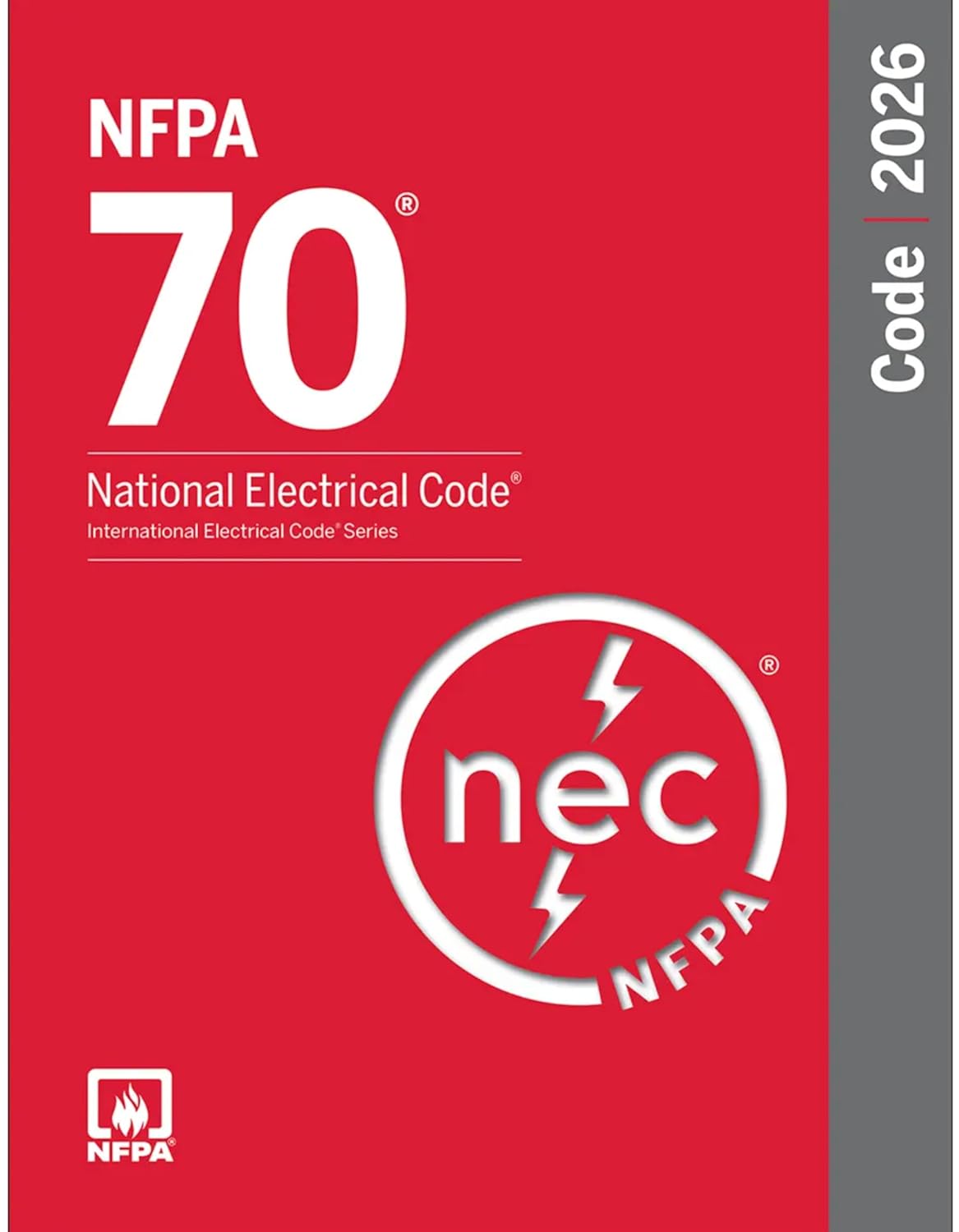 NFPA 70, National Electrical Code NEC 2026 Softbound(Paperback)